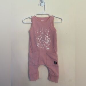 RAGS baby romper pink 3-6 months stars kids outfit one piece